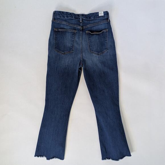 Frank & Eileen Killian Flare Jeans 31 Raw Hem High Rise '70s Revival Chic - Picture 10 of 10